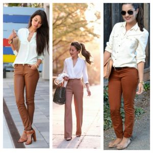 What to Wear With Brown Pants Female ...
